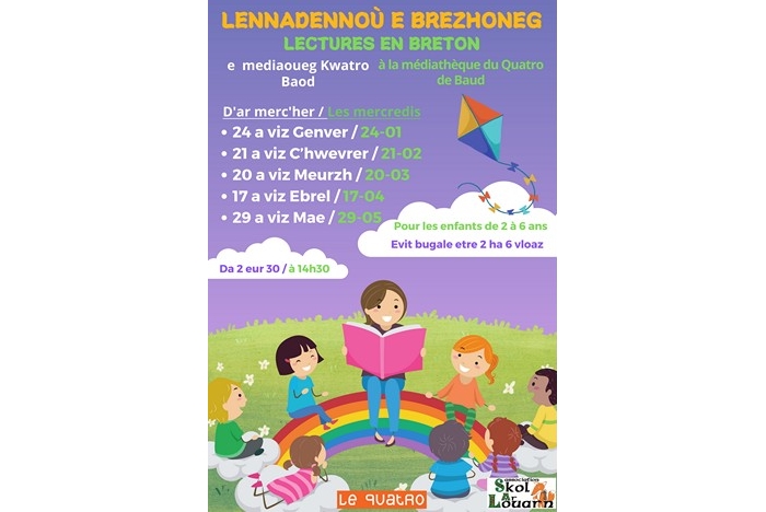 Lectures en Breton par l’association skoll ar louarn pour les enfants de 2 à 6 ans